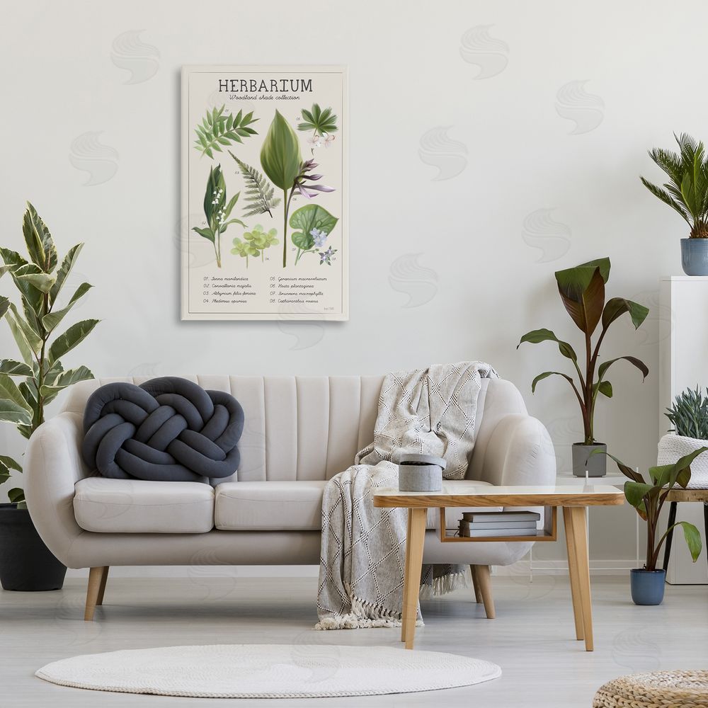 Penny Lane Publishing Herbarium Woodland Shade Collection Canvas Wall Art Print in Room