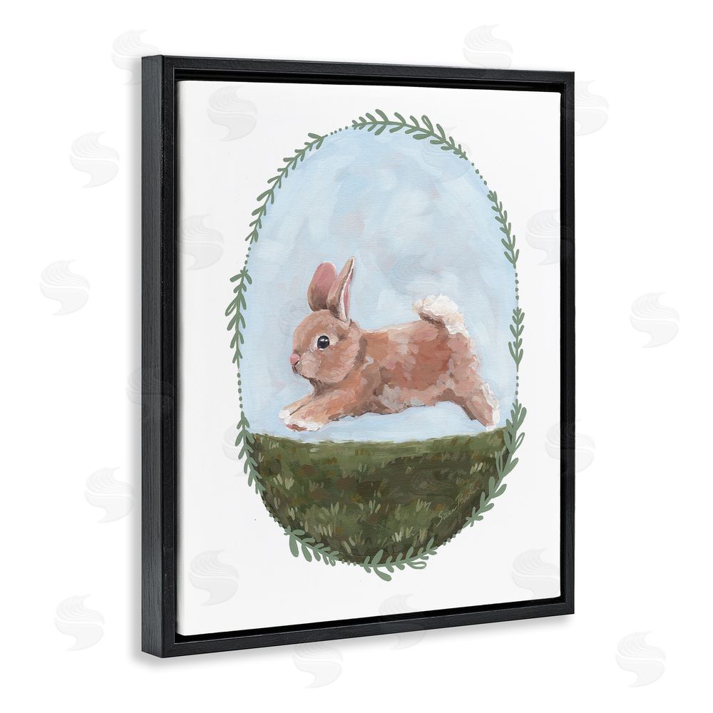 Sara Baker The Goodness of Spring Black Floating Frame Canvas Wall Art Print