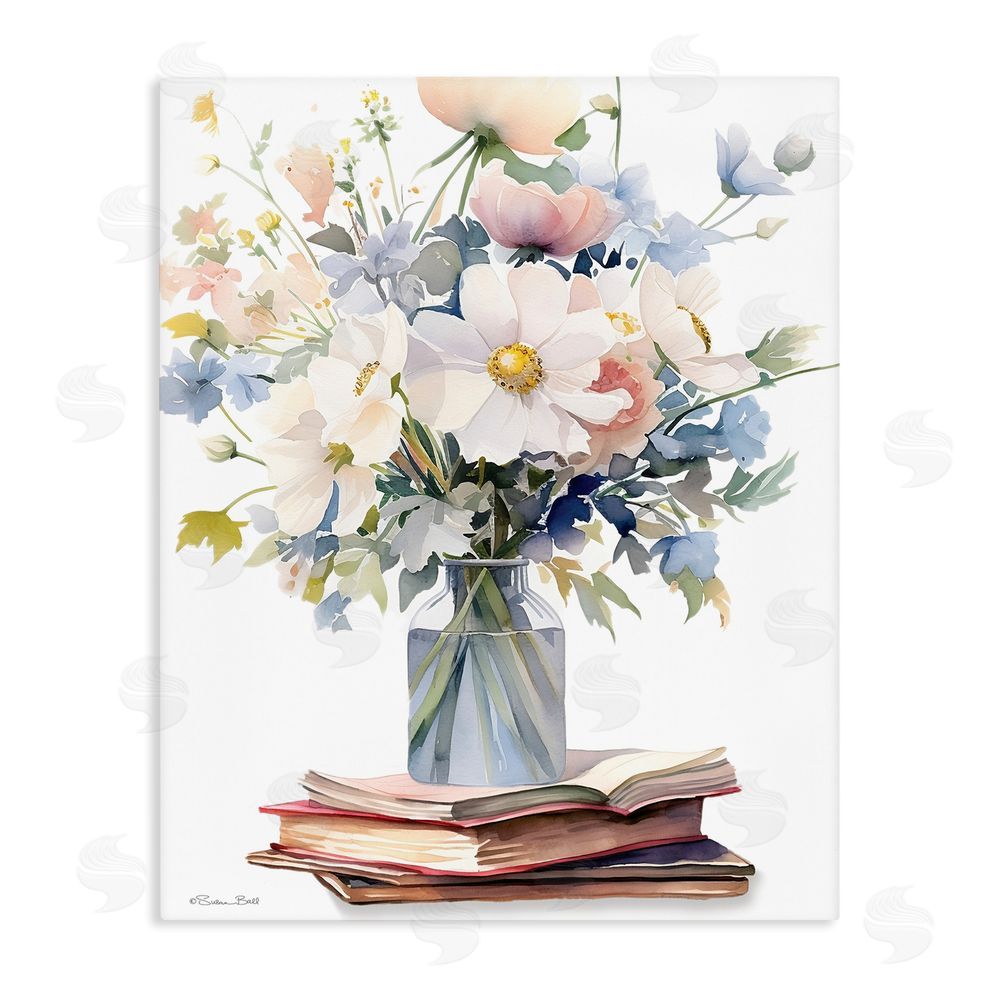 Susan Ball A Story In Bloom Stretched Canvas Wall Art Print