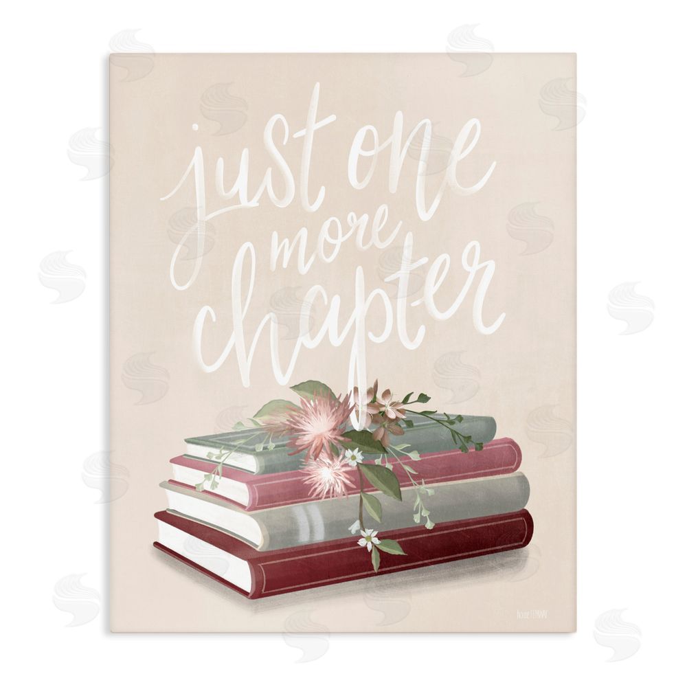 House Fenway One More Chapter on Beige Stretched Canvas Wall Art