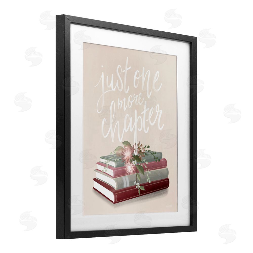 House Fenway One More Chapter on Beige Black Framed Print Under Glass Wall Art