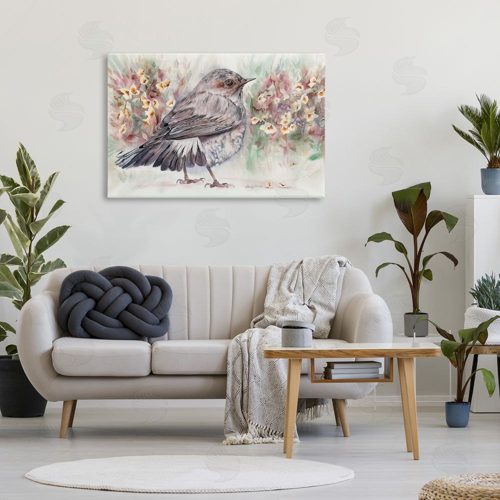 Cady Driver Peaceful Spring Bird & Flowers Canvas Art on Wall