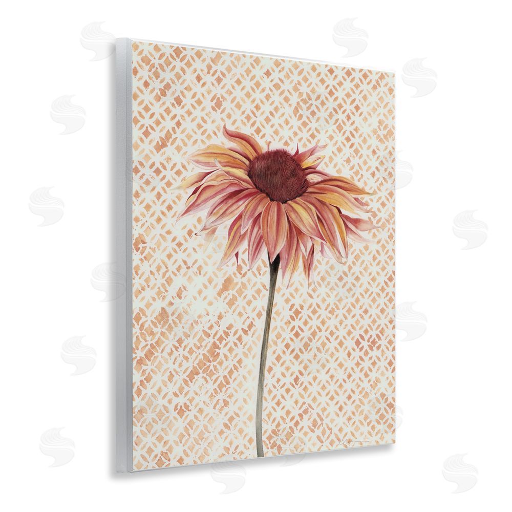 Cady Driver Sunflower on Detailed Pattern Wall Plaque Art Print