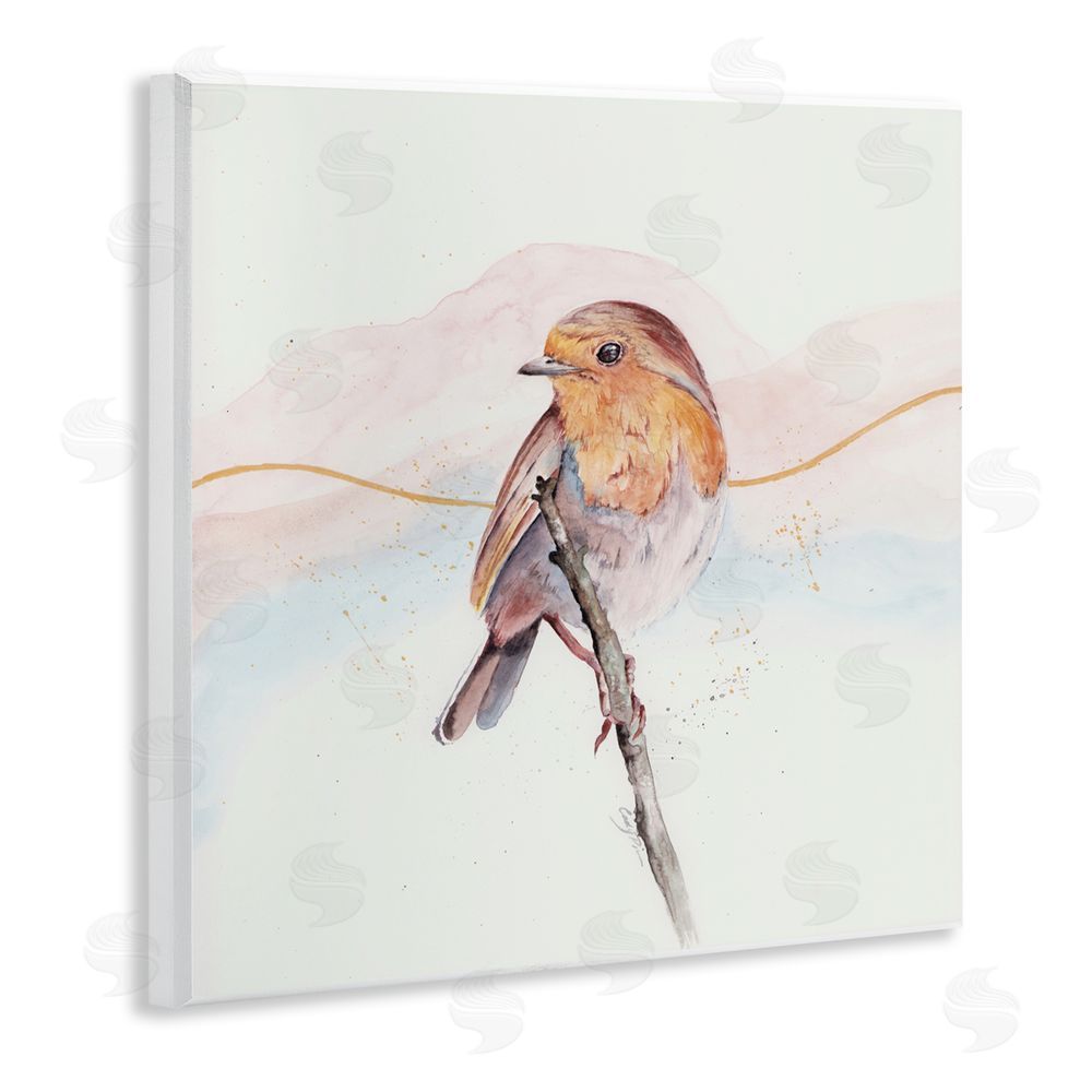 Cady Driver Songbird Perched Subtlety Wall Plaque Art Print