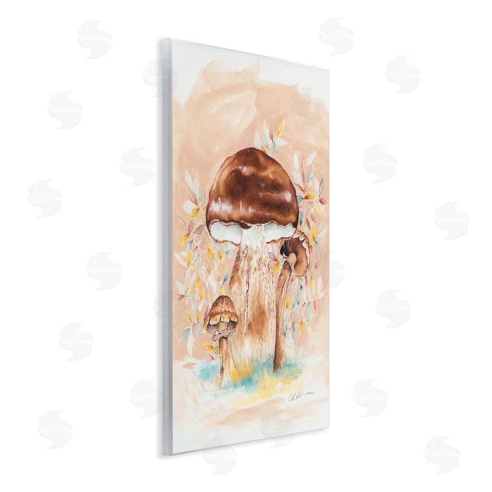 Cady Driver Brown Earthy Mushroom Trio Wall Plaque Art Print