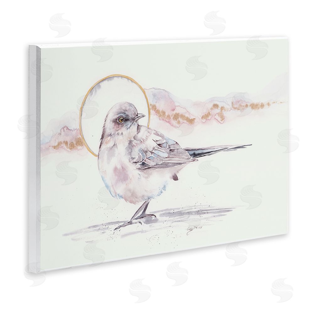 Cady Driver Bird & Moon Watercolor Wall Plaque Art Print