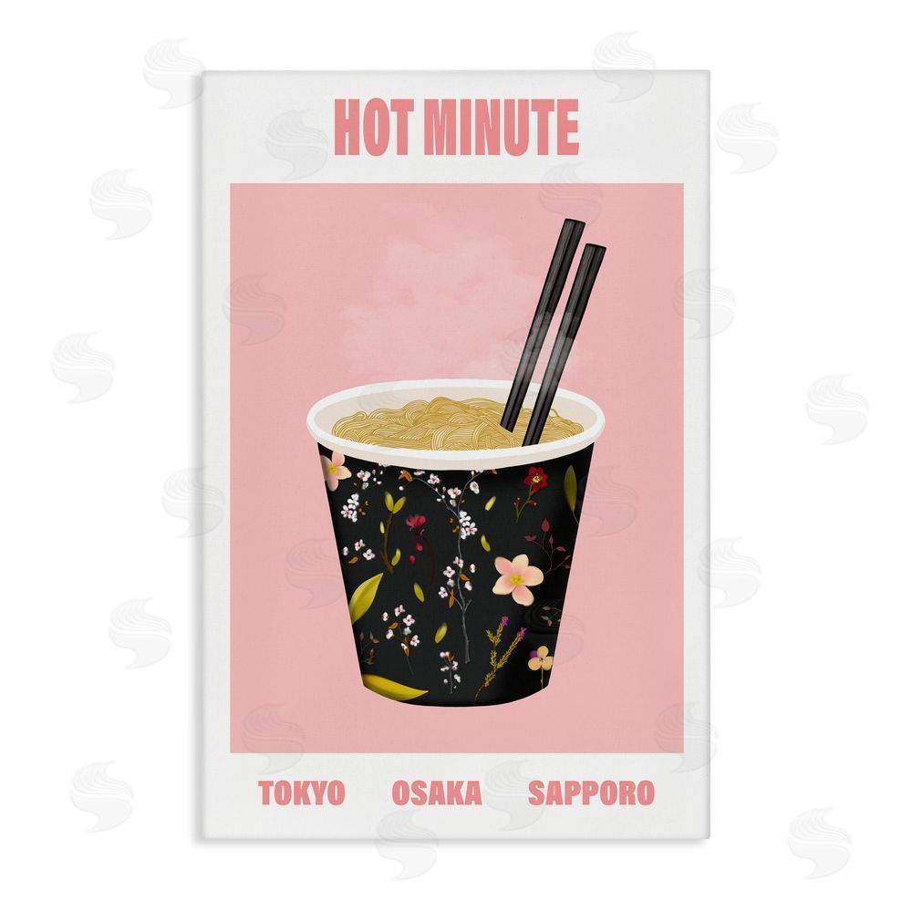 A Barefoot Stylist Hot Minute Cup of Noodles Canvas Wall Art Print
