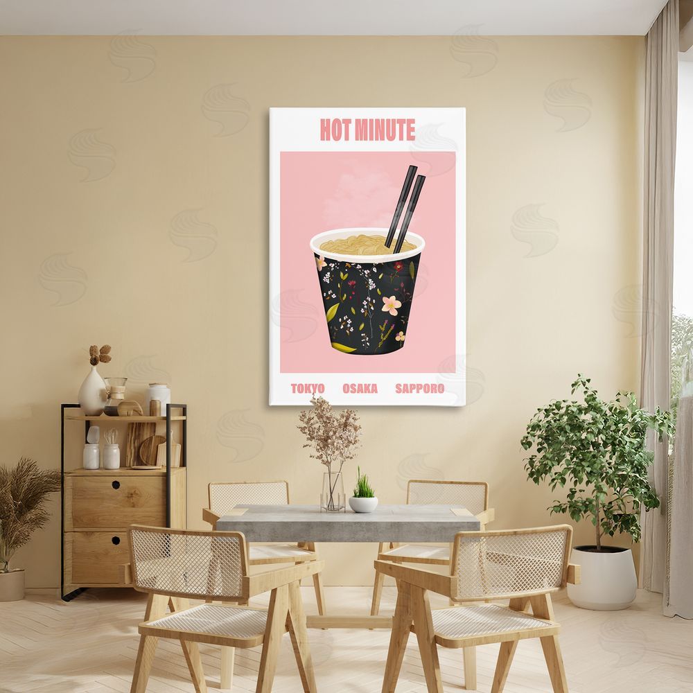A Barefoot Stylist Hot Minute Cup of Noodles Canvas Art on Wall