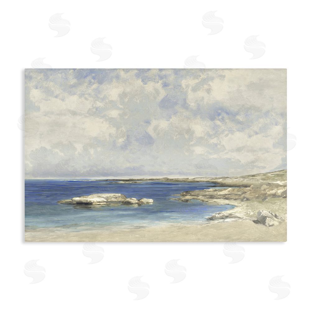Christy McKee Pond At Morning Stretched Canvas Wall Art Print
