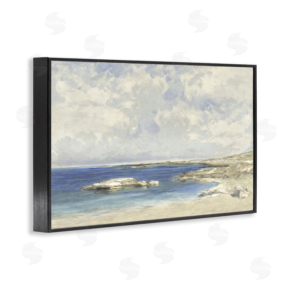 Christy McKee Pond At Morning Black Framed Giclee Wall Art Print