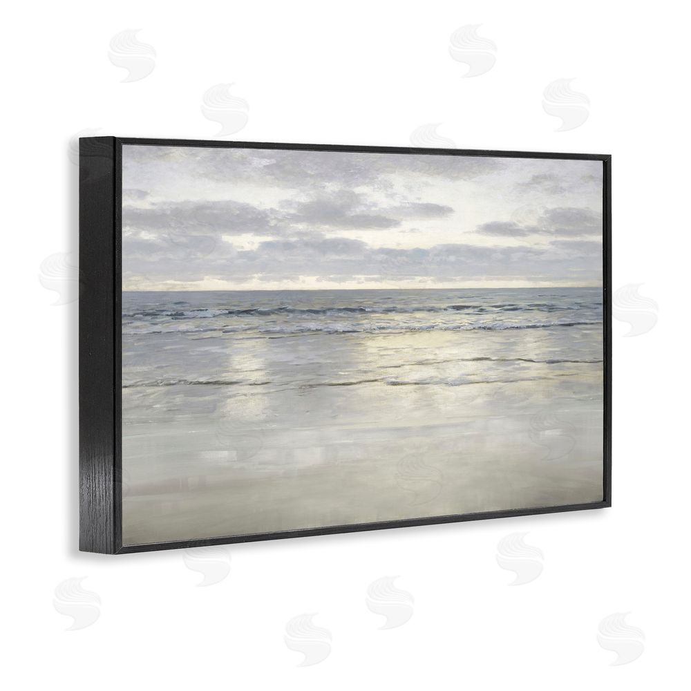 Christy McKee Sunlight On The Sea Black Framed Giclee Wall Art Print
