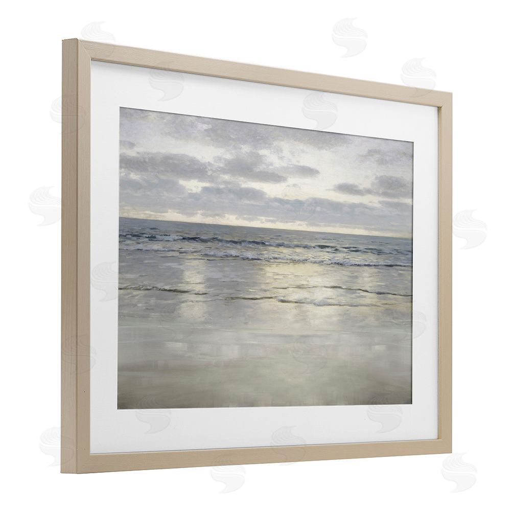 Christy McKee Sunlight On The Sea Brown Framed Print Under Glass Wall Art