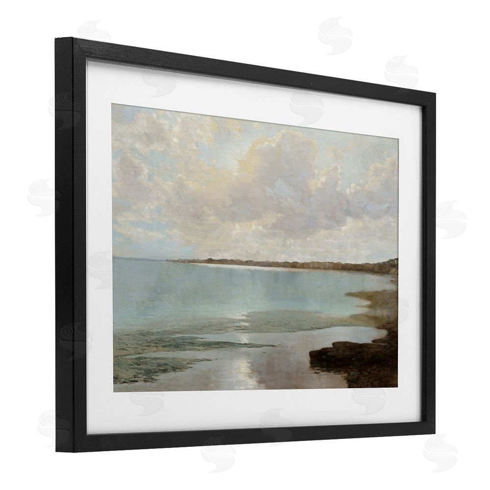 Christy McKee At The Shore Horizon Black Framed Print Under Glass Wall Art