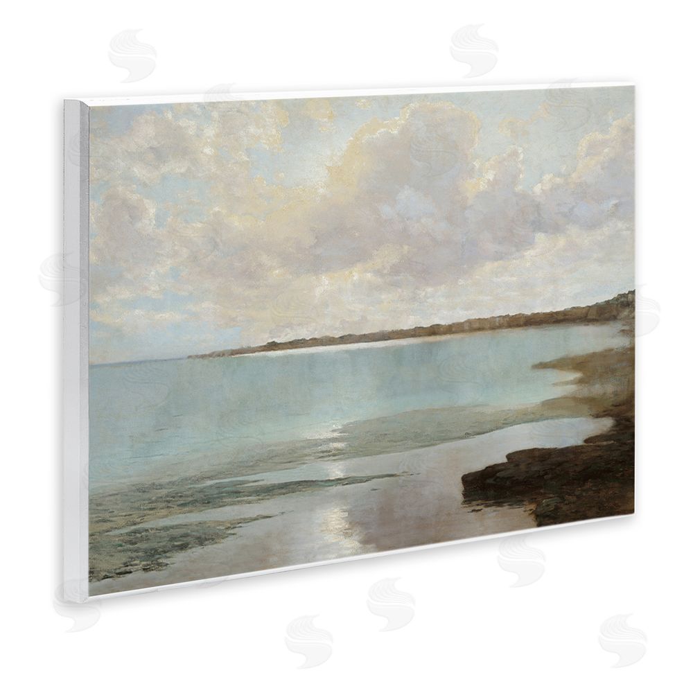 Christy McKee At The Shore Horizon Wooden Wall Plaque Art Print