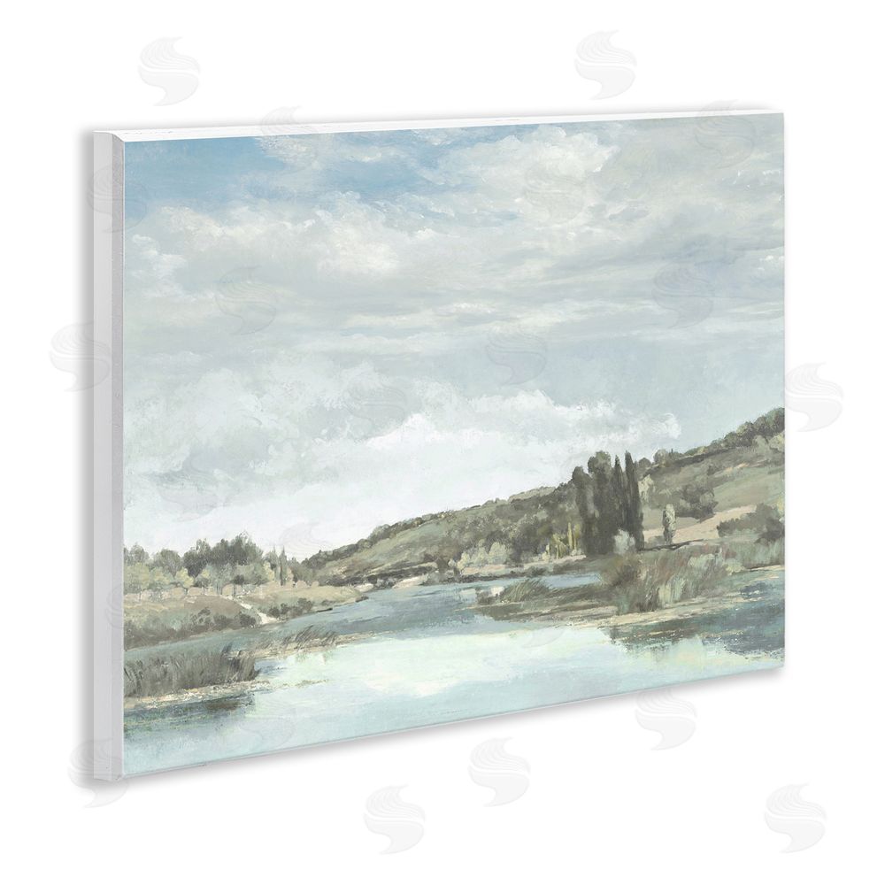Christy McKee On The Water Landscape Wooden Wall Plaque Art Print