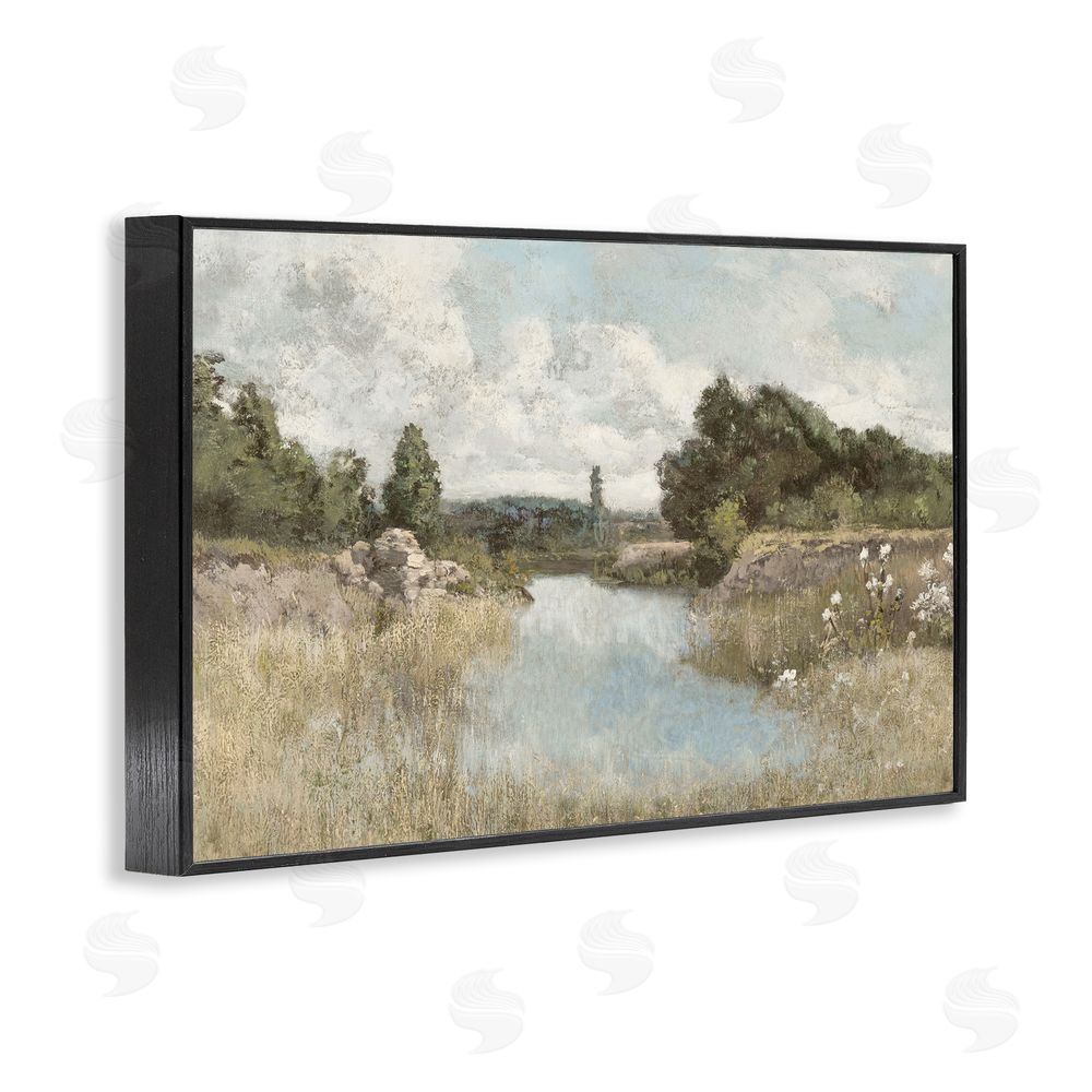 Christy McKee Dawn At The Shore Black Framed Giclee Wall Art Print