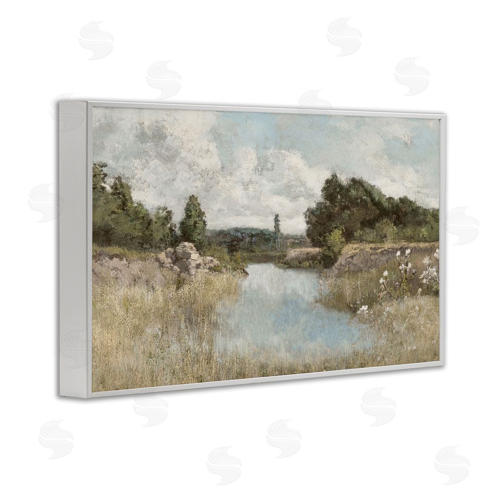 Christy McKee Dawn At The Shore White Framed Giclee Wall Art Print