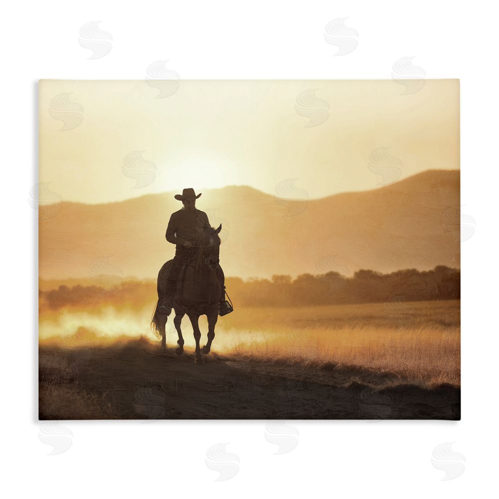 Kim Allen Cowboy's Ride Home Stretched Canvas Wall Art Print