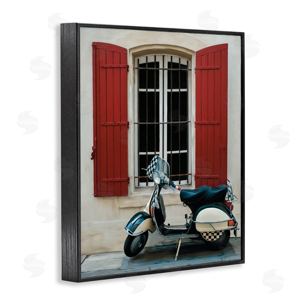 Renel Peters Two Wheel Dream Black Framed Giclee Wall Art Print