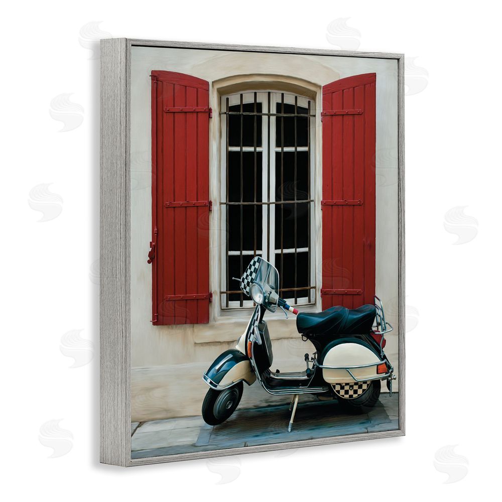 Renel Peters Two Wheel Dream Gray Framed Giclee Wall Art Print
