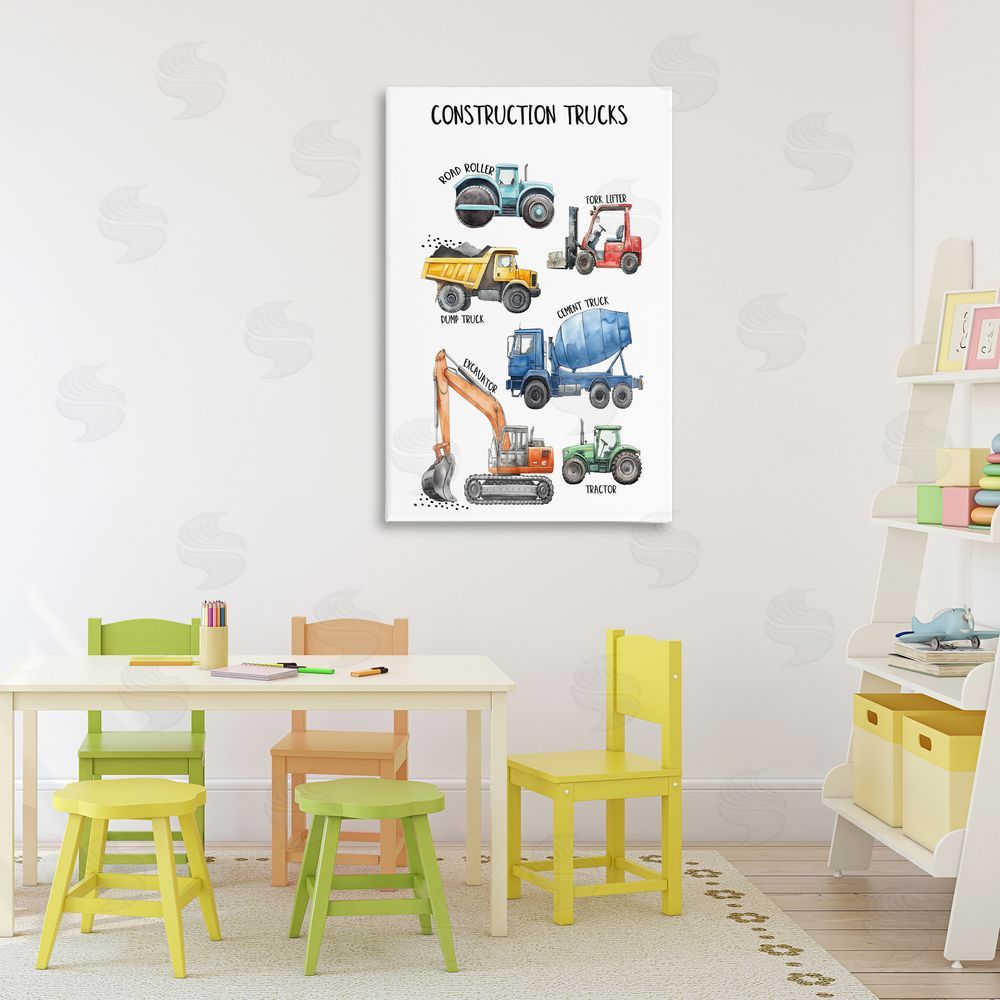 Christine Simpson Art Utility Trucks Construction