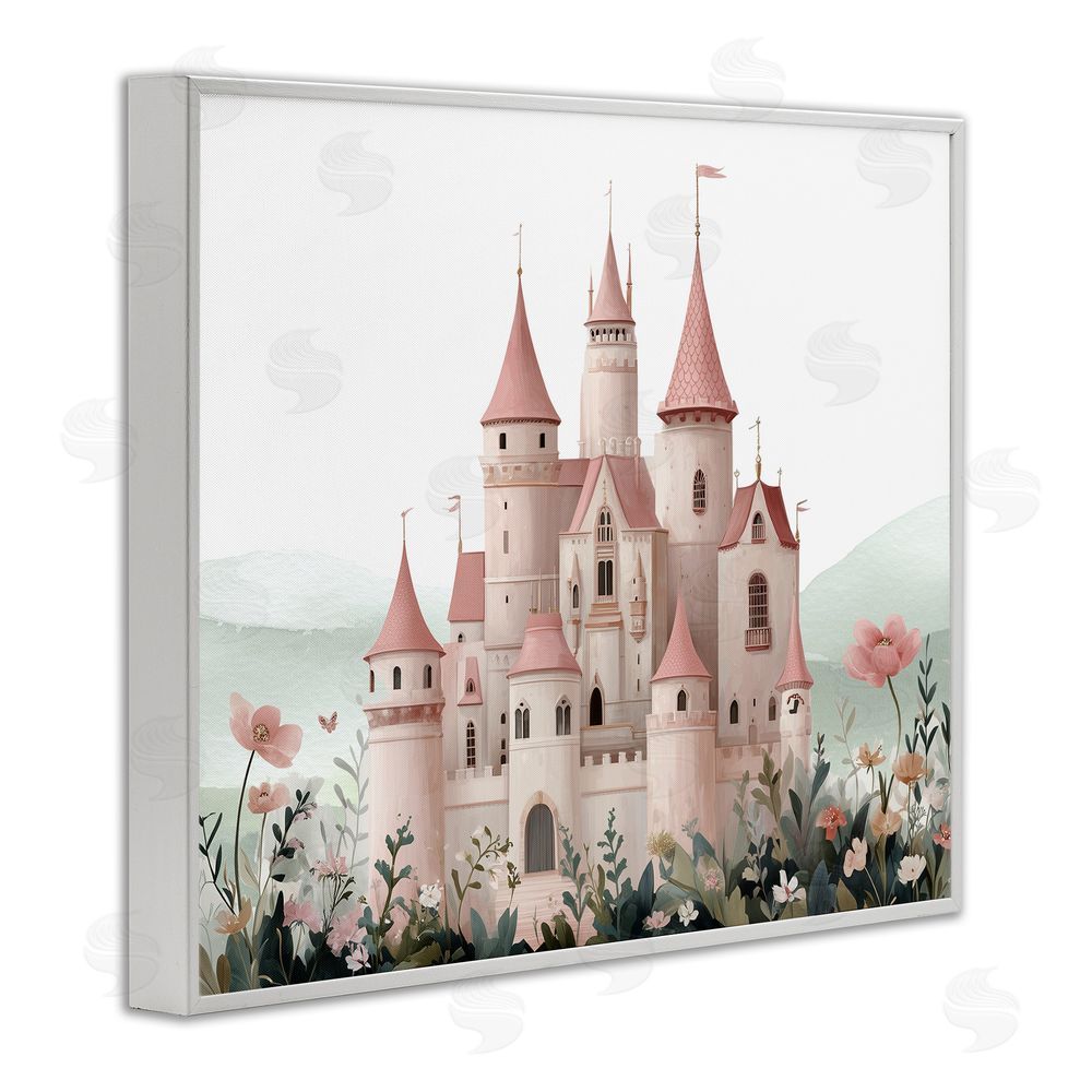 Christine Simpson Art A Castle For Princess White Framed Giclee Wall Art Print