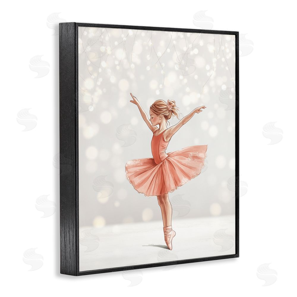 Christine Simpson Art Dancer In The Light Black Framed Giclee Wall Art Print