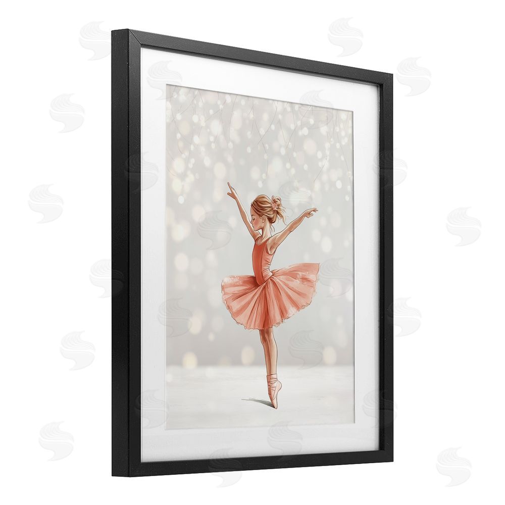 Christine Simpson Art Dancer In The Light Black Framed Print Under Glass Wall Art