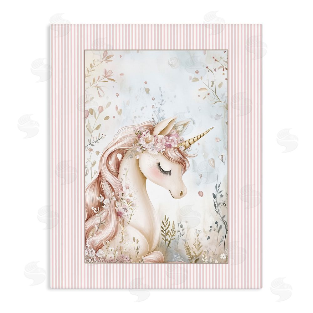 Christine Simpson Art Enchanted Dreams Unicorn Stretched Canvas Wall Art Print
