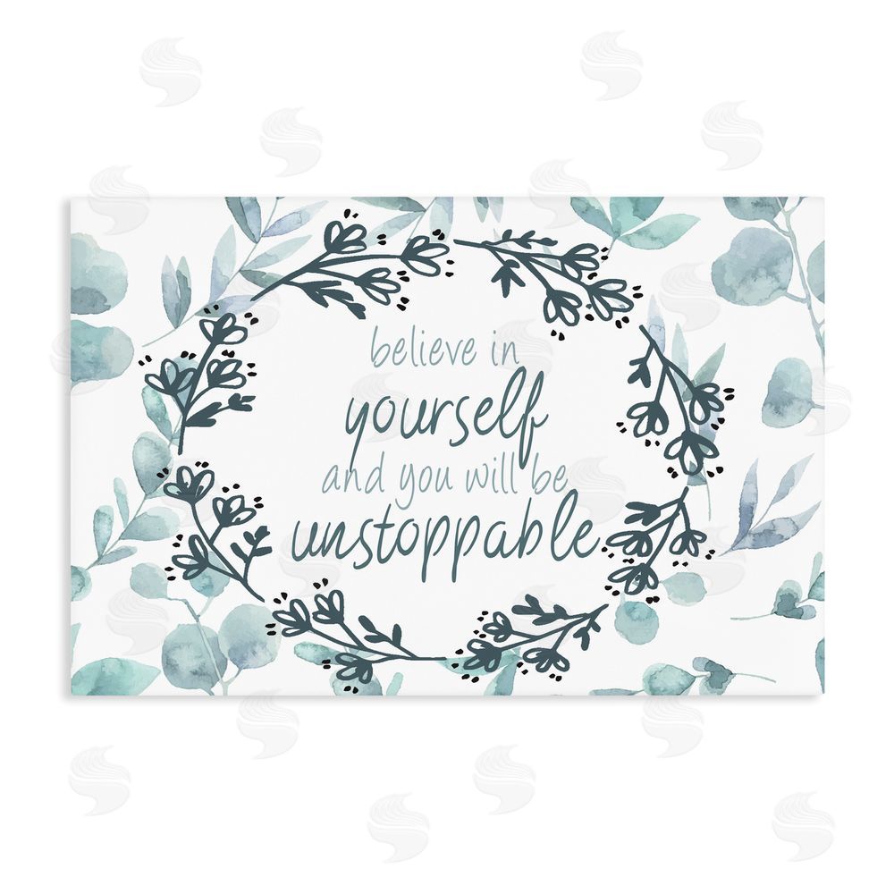 Kim Allen You Will Be Unstoppable Stretched Canvas Wall Art Print
