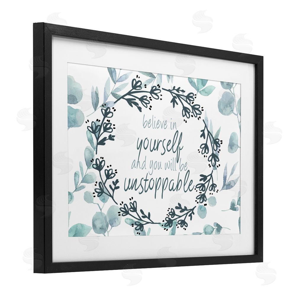 Kim Allen You Will Be Unstoppable Black Framed Print Under Glass with Matting Wall Art