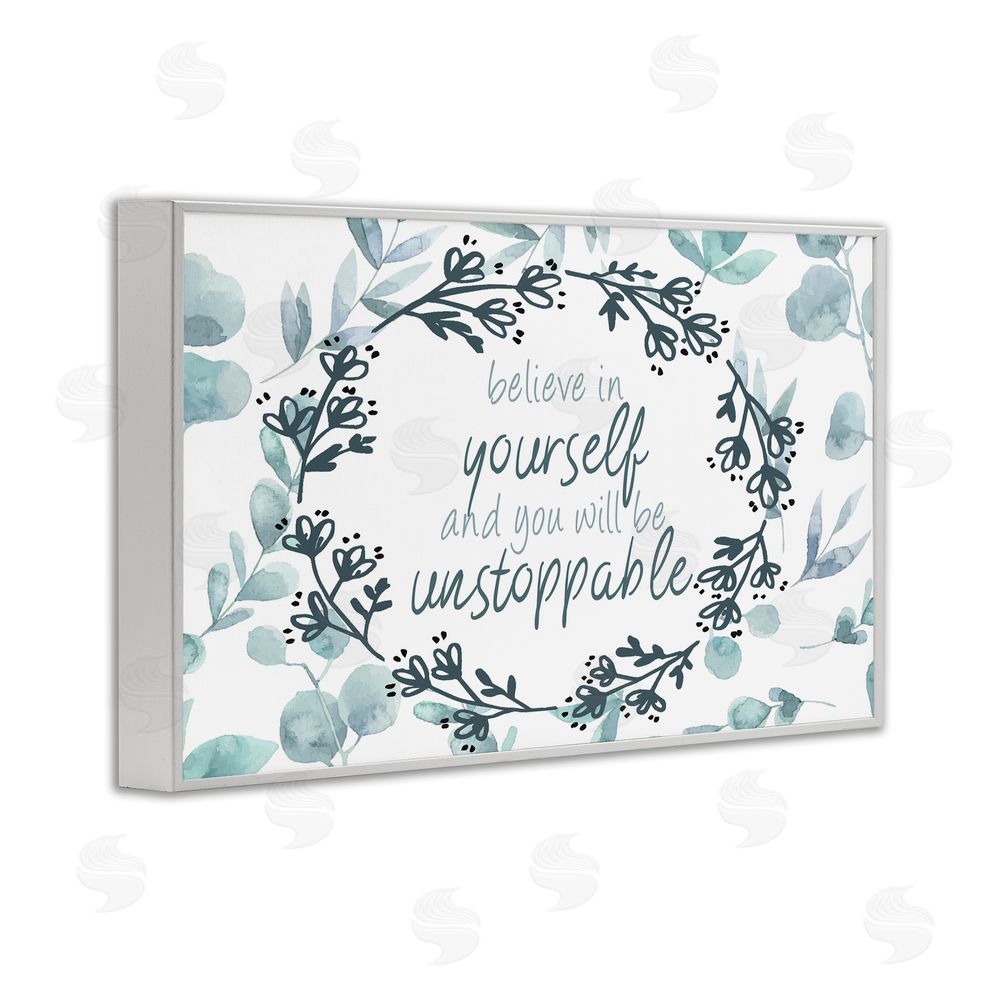 Kim Allen You Will Be Unstoppable White Framed Giclee Wall Art Print