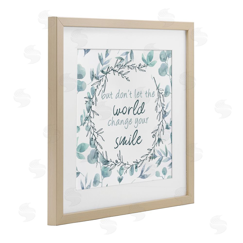 Kim Allen Don't Let The World Change Brown Framed Print Under Glass Wall Art