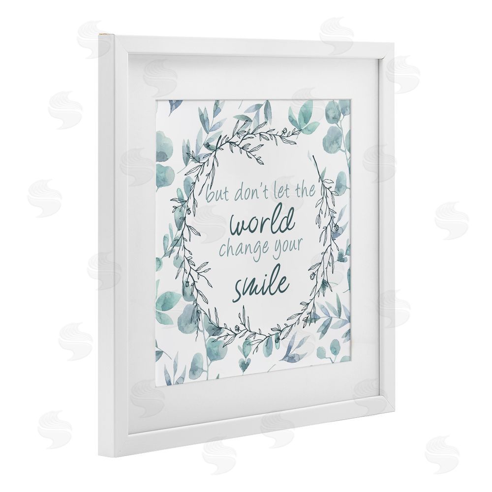 Kim Allen Don't Let The World Change White Framed Print Under Glass Wall Art
