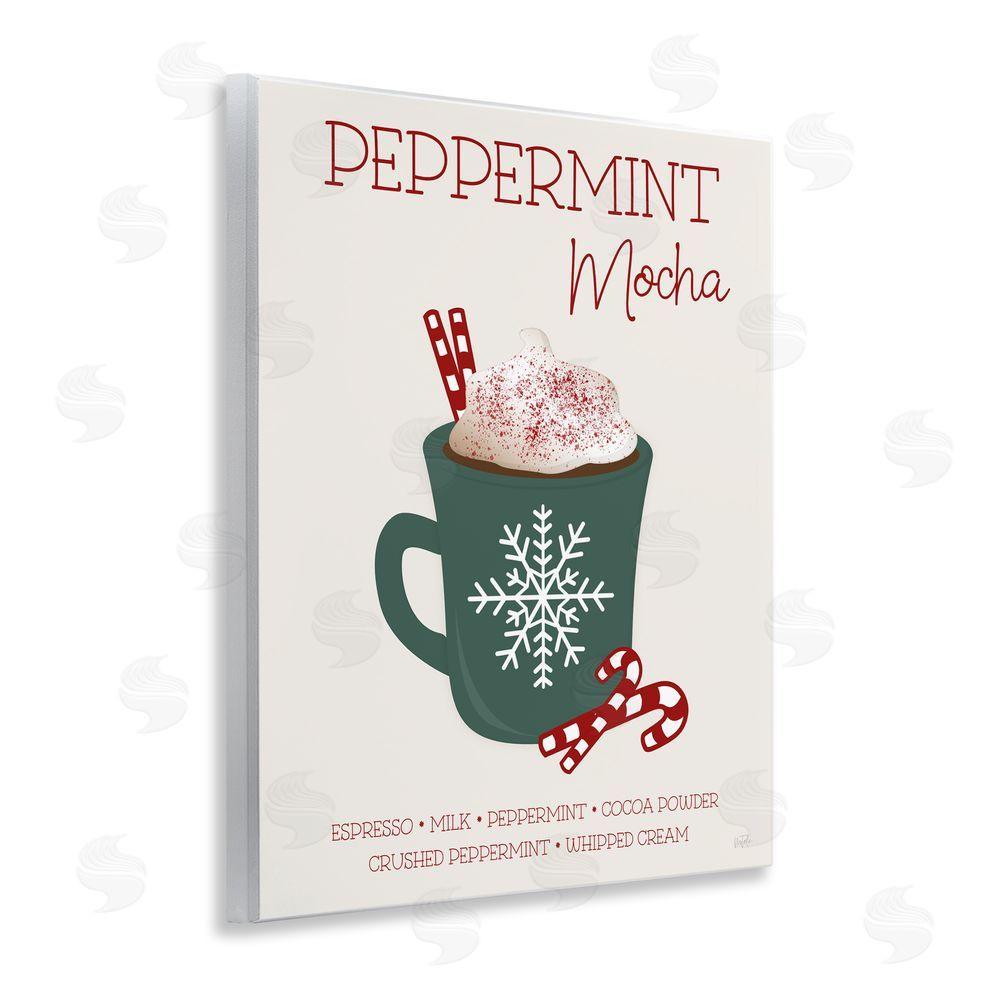 Natalie Carpentieri Peppermint Mocha Seasonal Drink Wall Plaque Art Print