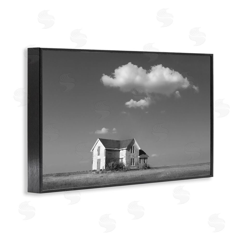 Steve Toole Solitary Erstwhile Cottage Black Framed Giclee Wall Art Print