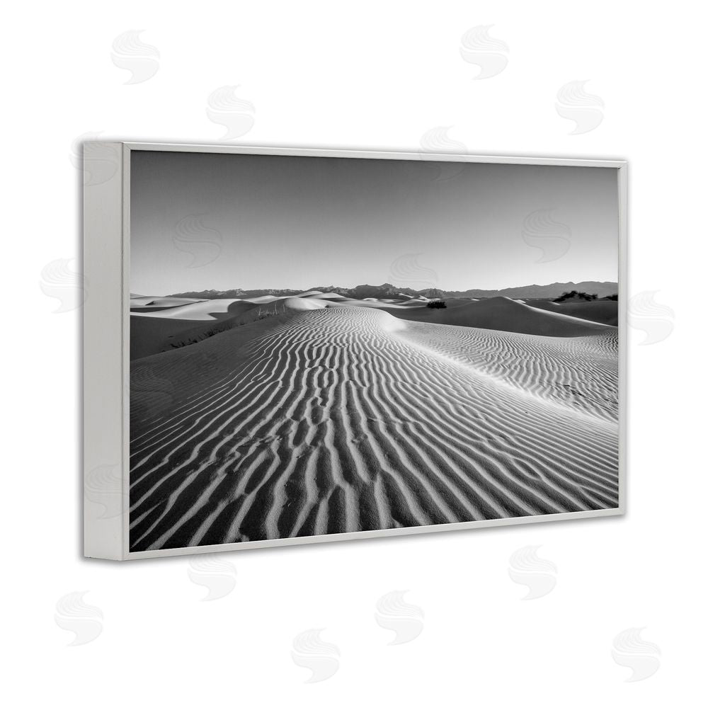 Jon Evan Sand Waves In The Distance White Framed Giclee Wall Art Print