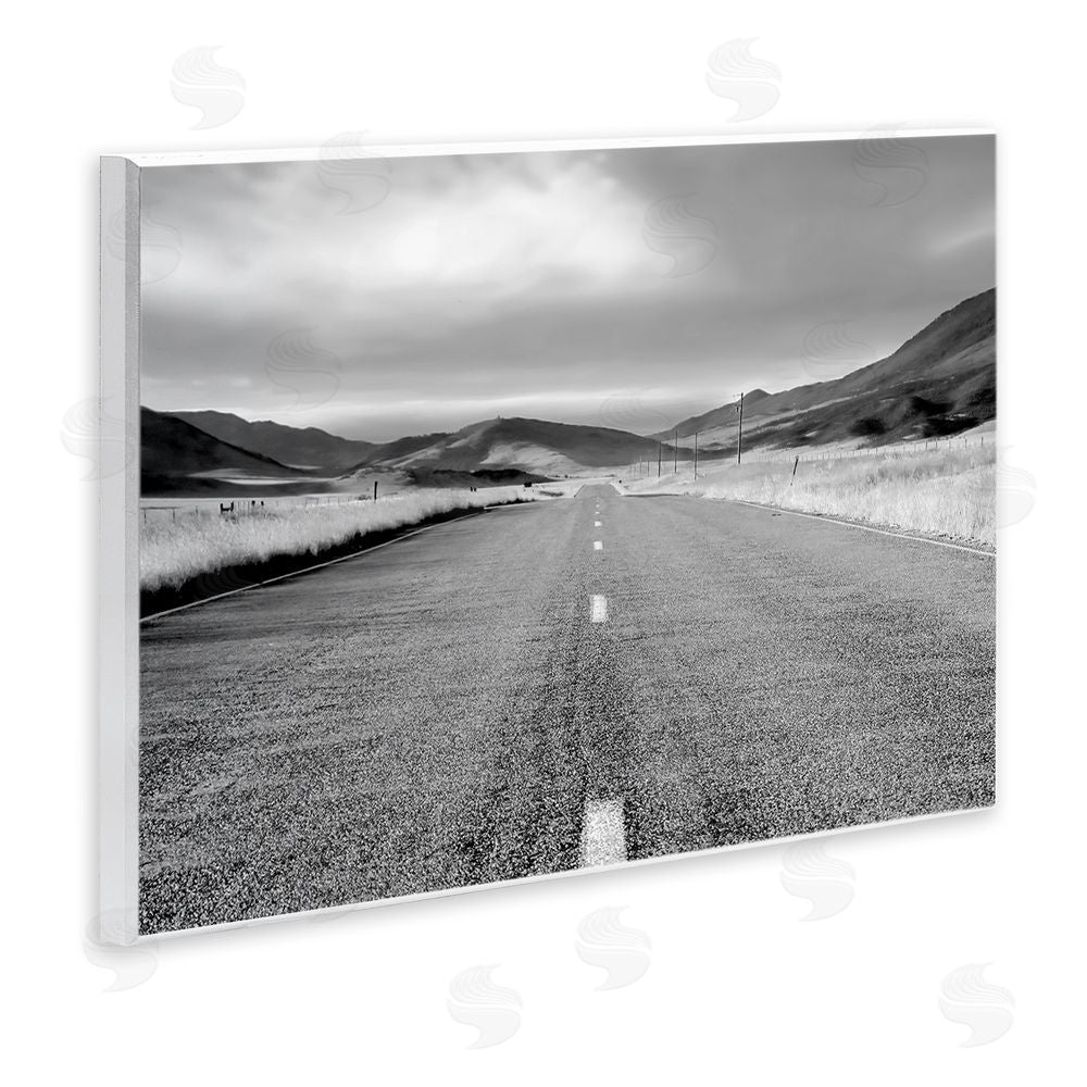 Steve Toole Open Road Through Rolling Hills Wooden Wall Plaque Art Print