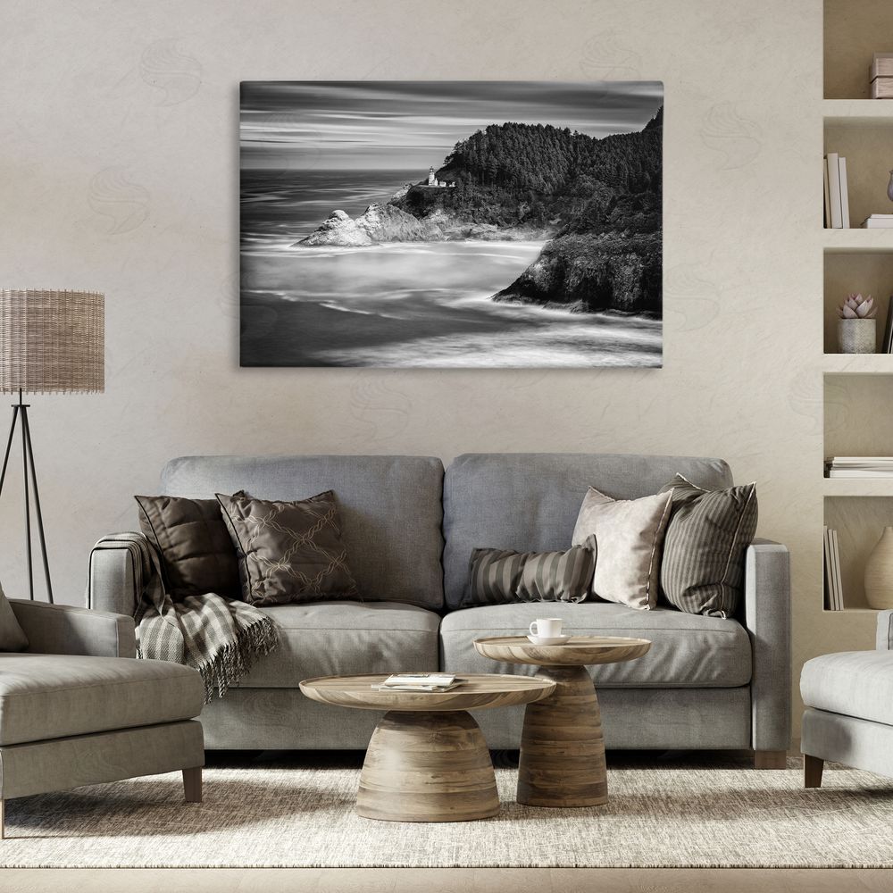 Rick Berk Perched Above The Pacific Stretched Canvas Wall Art in Room