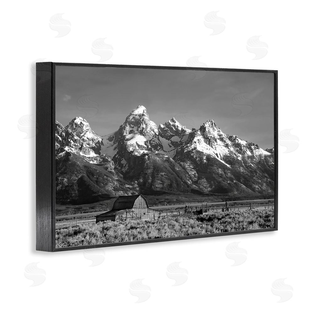 Steve Toole John Moulton Barn Landscape Black Framed Giclee Wall Art Print