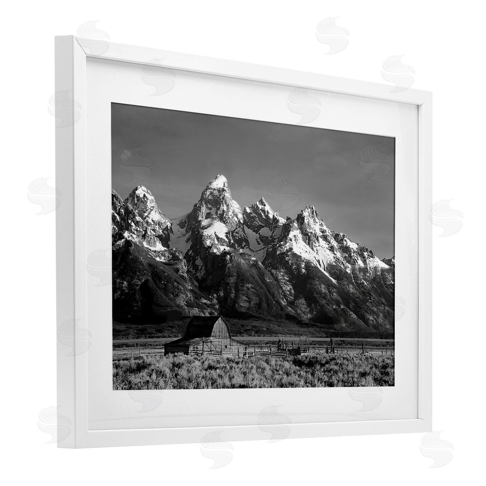 Steve Toole John Moulton Barn Landscape White Framed Print Under Glass Wall Art
