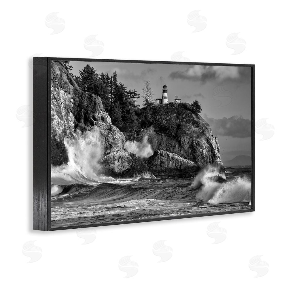 Rick Berk Rising Tide at Cape Black Framed Giclee Wall Art Print