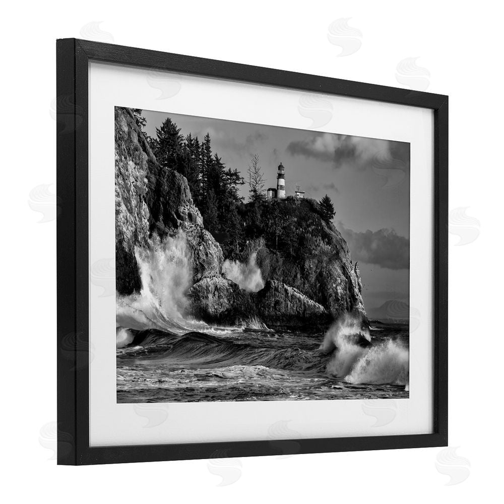Rick Berk Rising Tide at Cape Black Framed Print Under Glass Wall Art