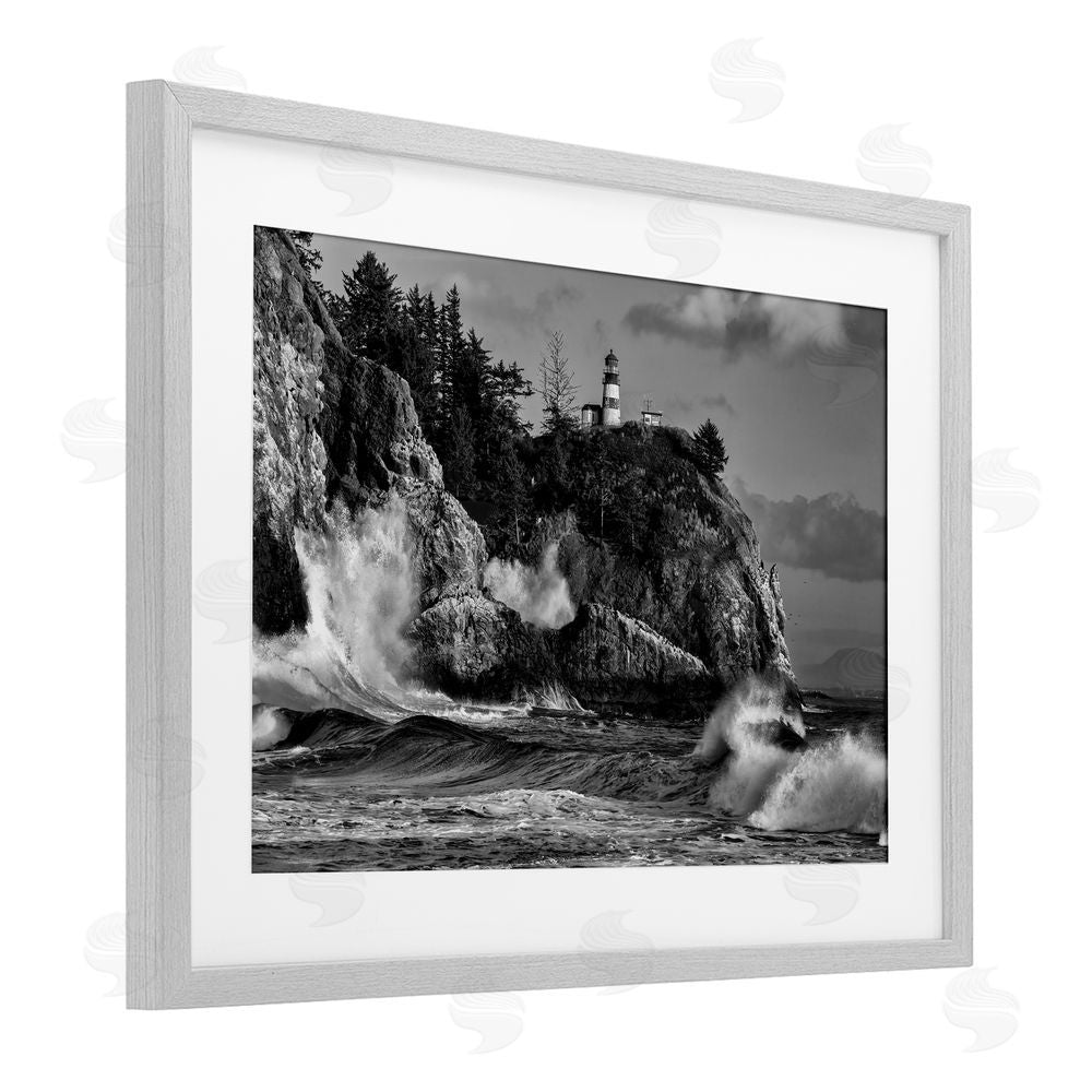 Rick Berk Rising Tide at Cape Gray Framed Print Under Glass Wall Art