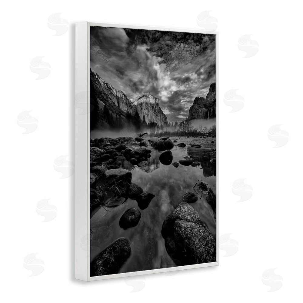 Jon Evan Morning in Yosemite Valley White Framed Giclee Wall Art Print