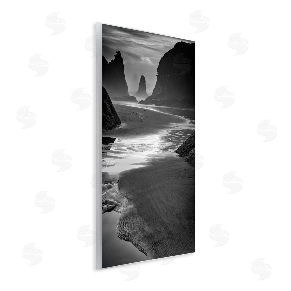 Rick Berk Last Light On Bandon Beach Wooden Wall Plaque Art Print