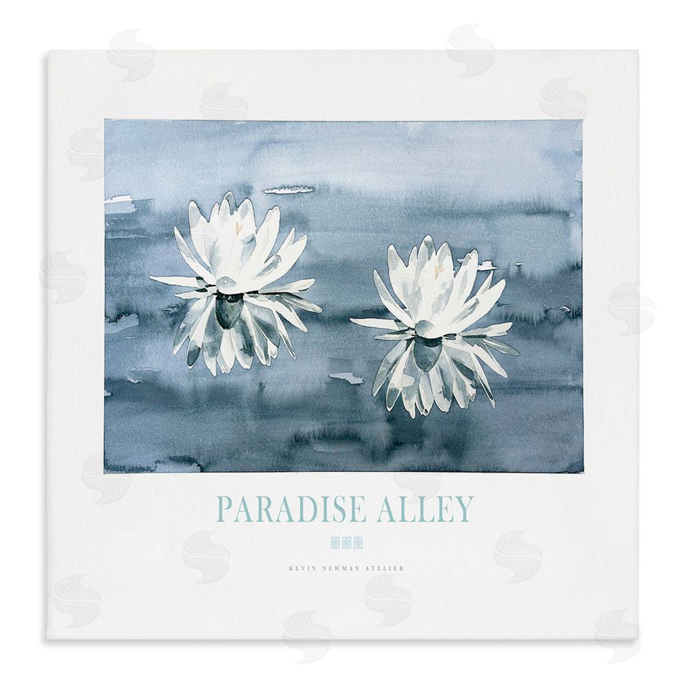 Jadei Graphics Paradise Alley Water Lilies Stretched Canvas Wall Art Print