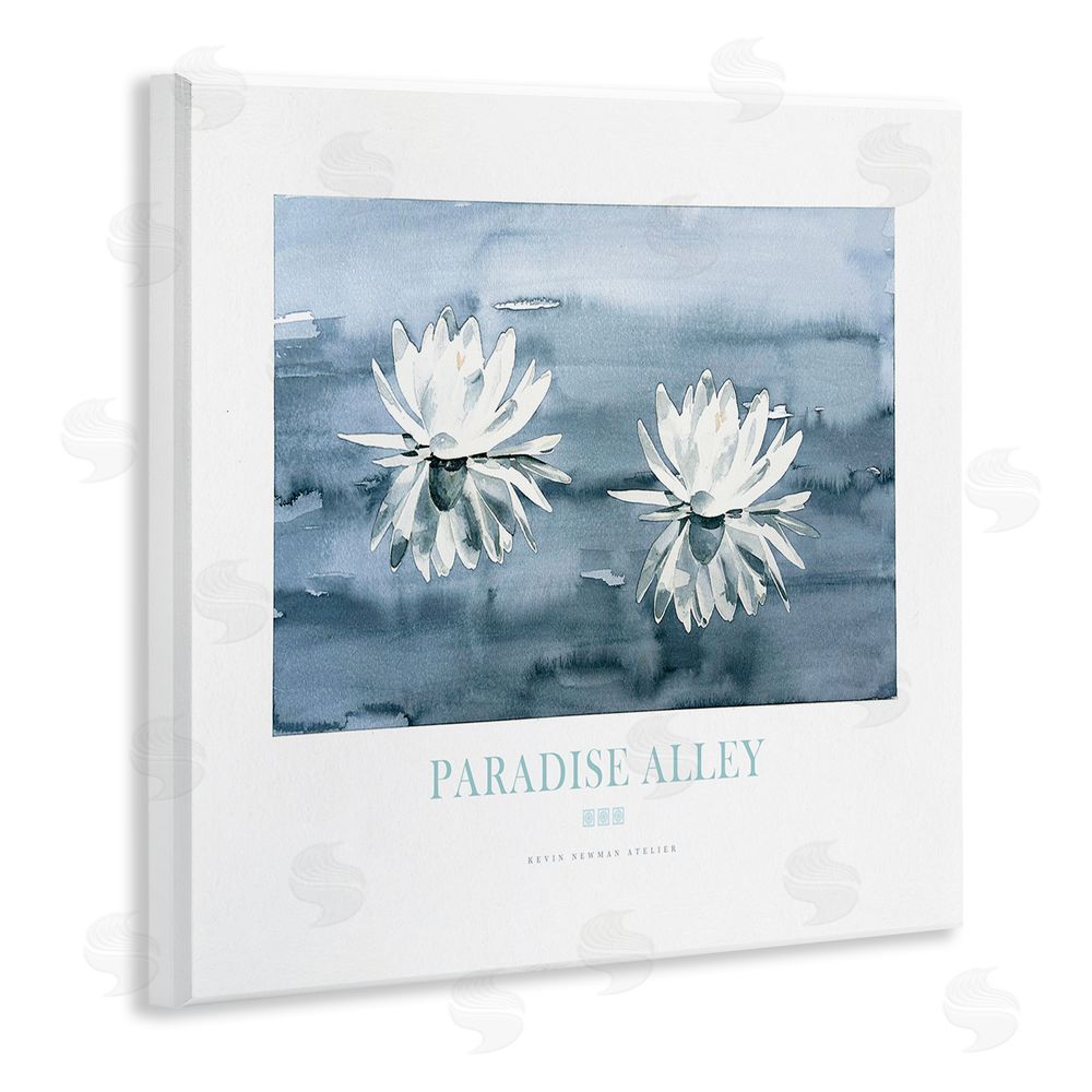 Jadei Graphics Paradise Alley Water Lilies Wooden Wall Plaque Art Print
