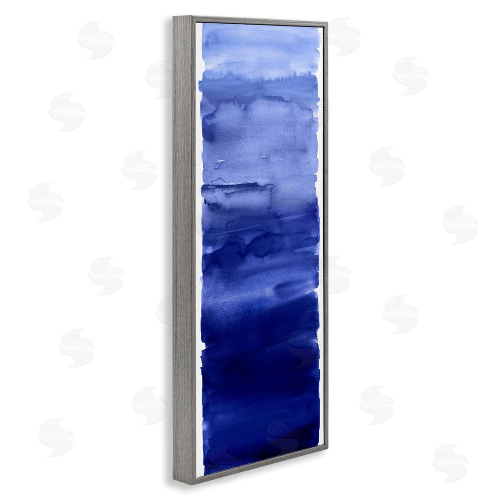 Allie Corbin Indigo Blend Gradient Gray Framed Giclee Wall Art Print