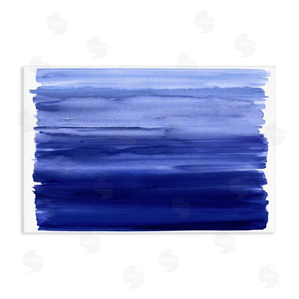 Allie Corbin Oceanic Ombre Blue Stretched Canvas Wall Art Print